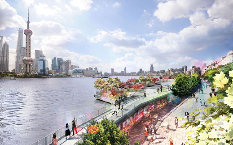 上海虹口北外滩滨江公共空间贯通